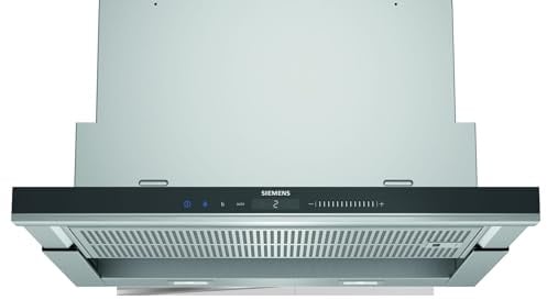 Siemens LI69SA684 iQ700 Flachschirmhaube, 60 cm, Made in Germany, iQdrive-Motor, Luftgütesensor, LED-Beleuchtung, touchControl, Edelstahl