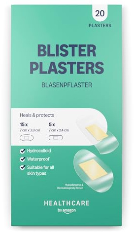 Healthcare By Amazon Blisterpflaster, 20 Stück (Zuvor eine Marke von Amazon Basic Care, gleiches Produkt)