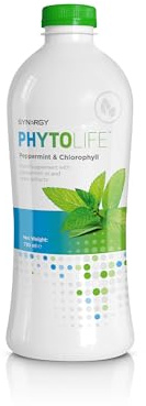 Synergy Worldwide Phytolife 730 ml | Flüssiges Nahrungsergänzungsmittel mit Chlorophyll und Pflanzenauszügen | Mit Pfefferminzöl | 48 Portionen