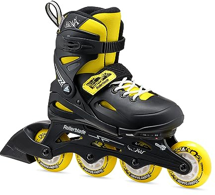 Rollerblade Fury, Inline Skates für Jungen, Freizeit Inliner, Kinder, Schwarz/Gelb