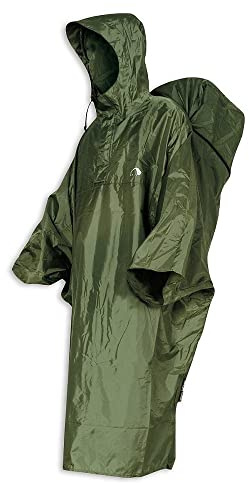 Tatonka Cape Regenponcho - Wasserdichter Regenüberzug mit integriertem Rucksack-Regenschutz und Kapuze mit Schnürzug - Inklusive Beutel - Größen XS - L