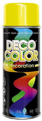DECO COLOR DC Lackspray glänzend 400ml nach RAL freie Farbauswahl (gelb glanz RAL 1023)