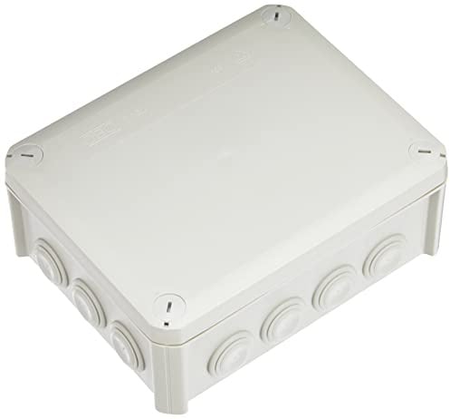 OBO Bettermann BETTERMANN Kabelabzweigkasten T 160, IP66, 190 x 150 x 77 mm, Lichtgrau (RAL 7035)