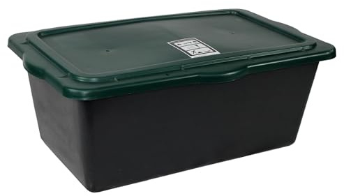 1er Set Friesenthal 90L Mörtelkübel mit Deckel - Schwerer Mischkasten für Mörtel, Beton & BAU | Langlebig, stapelbar & umweltfreundlich | Made in Germany - Blauer Engel Zertifiziert