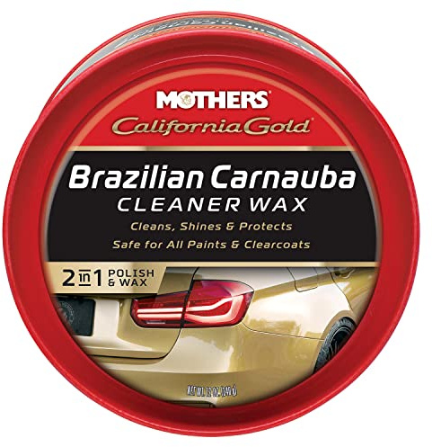 MOTHERS 05500 California Gold Pure Brazilian Carnauba Cleaner Autowachs Paste