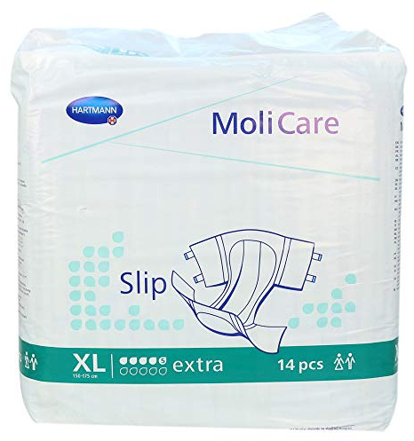 Hartmann Molicare Slip extra Gr.XL, 14 Stück, Unisex-Erwachsene, Extra Large, Windel, Erwachsenenwindel, 90 Stück