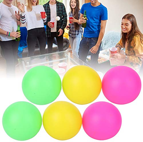 TOPINCN 6-teiliges PVC-Wasserball-Ersatzset, Bunt und Leicht zu Finden, Ideal für Strandtennisbälle, Kunst, Unterhaltung und Mehr, Langlebiges Spielzeug für Dekorationen und Lustige Aktivitäten (rot