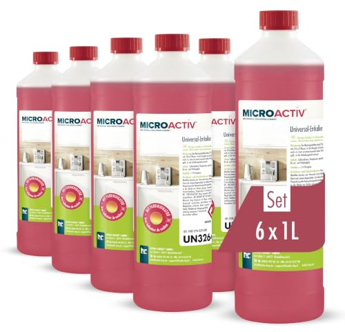 Höfer Chemie 6 x 1 L Universal Entkalker | Mit Farbindikator für Kaffeemaschinen & Kaffeevollautomaten