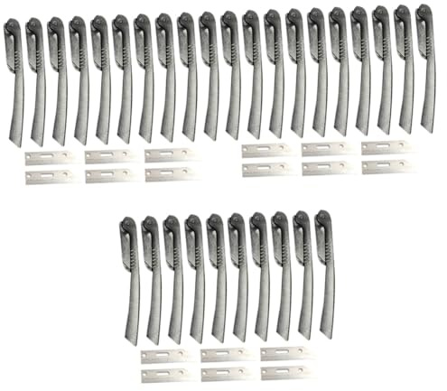 MAGICLULU 3 Sätze À 10 Stück faltbarer Augenbrauenrasierer Augenbrauenformer-Rasierer Edelstahl stainless steel inoxlm werkzeug Augenbrauen-Make-up-Toolkit Augenbrauen Rasierer empfindlich