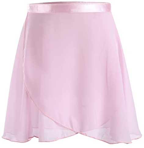 Ballettrock Wickelrock Tanz Rock Chiffon Tanzrock Verstellbarer Taille Krawatte für Mädchen und Damen