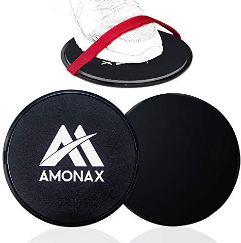 Amonax Fitness-Gleitscheiben, Doppelseitige Slider für Core-Training im Gym | Doppelseitige Gleitscheiben für Bauchmuskelübungen auf Teppich und Holzböden, ideal für Fitness- und Core-Training zu Hause
