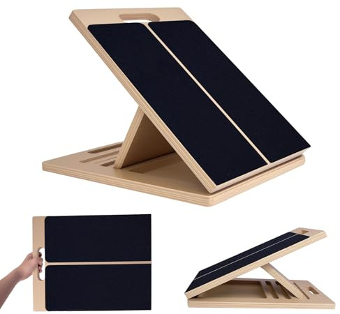 Wadendehner, Slant Board mit Einstellbarem Schrägbrett und Wadenstrecke, Professionelles Wadendehner für Kniebeugen Muskeldehnung Gleichgewicht, Fitnessstudio und Outdoor-Gebrauch