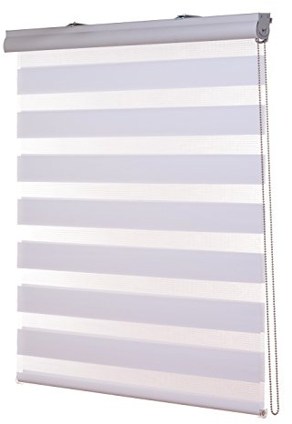 Ventanara® Doppelrollo Weiß Kassetten Duo Rollo Seitenzugrollo inklusive Montagematerial 140 x 160 cm