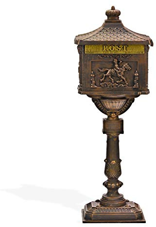 DEMA Standbriefkasten Antik Aluguss-bronze