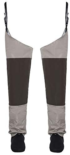 Kylebooker Fliegenfischen Wathose Herren Wasserdicht Bein Hose Stockingfoot Hüfte Wader Oberschenkel Angelhose Wathosen Angelbekleidung Atmungsaktiv