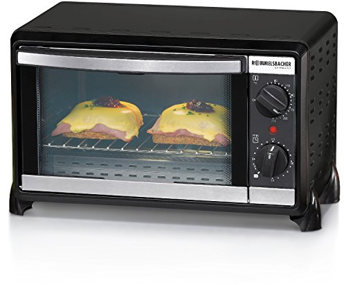ROMMELSBACHER Kleinbackofen BG 950 Speedy, 10 Liter, 950 Watt | 10 Liter Backraum, 2 Quarzheizelemente, Temperatur von 80-230 °, Ober-/Unterhitze, Zeitschaltuhr