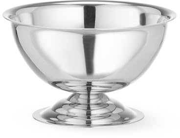 HENDI Eisbecher, zum Servieren und Präsentieren von Eis und Sorbets, Eisschale, Dessertschale, Sorbetbecher, ø90x(H) 50mm, Edelstahl