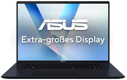 ASUS Vivobook 18 M1807HA Laptop | 18" WUXGA 16:10 IPS Display | AMD Ryzen 7 260 | 16GB RAM | 1TB SSD | AMD Radeon 780M | Win11 Home | QWERTZ | Quiet Blue