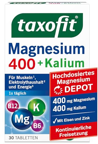 Taxofit Magnesium 400+kalium Depot Tabletten 30 stk