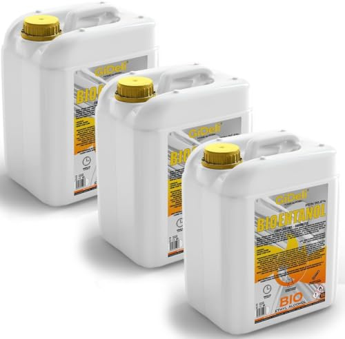 GiDeli bioethanol 30l geruchlos 96,6% Ethanol für Innen & Außenkamine - Aus Mais & Zuckerrüben