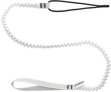 STUBAI Leash Handschlaufe für Eispickel | weiß, 70-120 cm | als Absturzsicherung für Klemmkeilentferner und Werkzeuge | für Eisklettern, Bergsteigen, Sportklettern, Outdoor-Aktivitäten