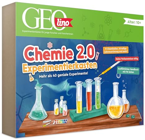 FRANZIS 67212 - GEOlino Chemie-Experimentierkasten 2 mit 40 Experimenten