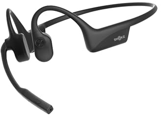 SHOKZ OpenComm2 2025 Upgrade kabellose Knochenschall Kopfhörer, Bluetooth Open-Ear-Headset mit Noise-Cancelling Mikrofon, Ohrhörer für Büro, Arbeit, Anrufe, Meeting, Autofahren, 16 Std Gesprächszeit