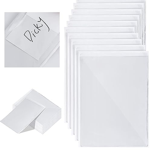 20 Stüc keinstecktaschen selbstklebend Selbstklebetaschen Transparent A6 Schmale Seite offen Durable Selbstklebetasche Klarsichthüllen zum Kleben Transparent Sichthüllen Selbstklebend, 115 * 160 mm