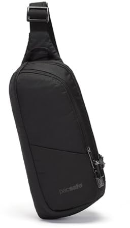 Pacsafe V Action Sling, Schwarz/Jet Black, Cross-Body Pack