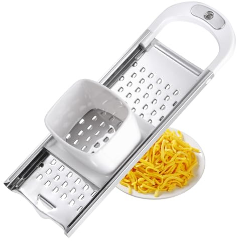 Westmark Spätzlehobel mit Teigschlitten - Spätzlereibe für Topfdurchmesser bis zu 24 cm - rostfreier Edelstahl (Fädle)