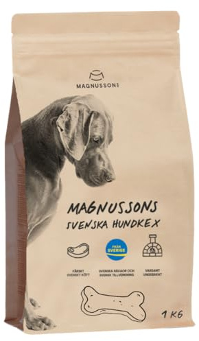 MAGNUSSONS Hundekekse 1 kg | gesunde Hundekekse für Hunde Aller Rassen und jeden Alters | mit viel frischem Fleisch | ofengebacken | perfekt als Belohnung oder Leckerli