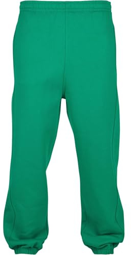Urban Classics Herren Trainingshose Sweatpants, Jogginghose für Männer, Straight Leg, Reißverschlüsse an den Beinabschlüssen, M, c.green