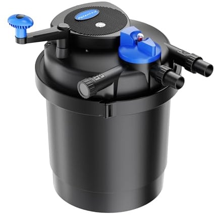 SunSun CPF-2500 Druckteichfilter 6000 l/h / 11 W UVC Einheit, Teichdruckfilter für Teiche bis 6000 Liter, Teichklärer, Filteranlage