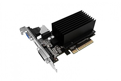 Palit GeForce GT 710 Grafikkarte 2GB GDDR3, Schwarz/Silber, PCIe 2.0 x8, VGA/DVI/HDMI