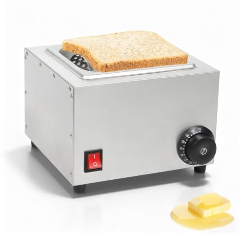 Elektrische Butterwalze, Edelstahl 304 Butterroller mit Einstellbare Heiztemperatur (30°C~88°C) zum Schnellen Schmelzen von Butter Butterapplikator zum Verteilt Butter Gleichmäßig Auf Brot Toast