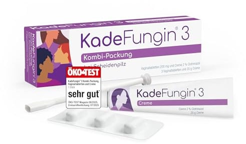 KadeFungin 3 Kombi-Packung: 3-Tages-Therapie gegen Scheidenpilz mit Vaginaltabletten und 2% Clotrimazol Creme