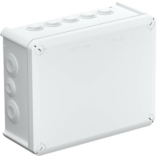 OBO Bettermann Kabelabzweigkasten T250 | mit Einführungen | 240x190x95, lichtgrau