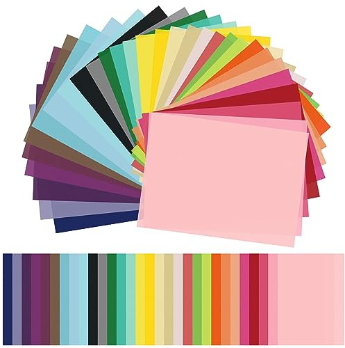 CHRORINE 60 Blatt mehrfarbiges Seidenpapier, Regenbogen-Seidenpapier, große Geschenkverpackung für Kunst, Handwerk, Blumen, Geburtstag, Party, Festival (30 Farben)