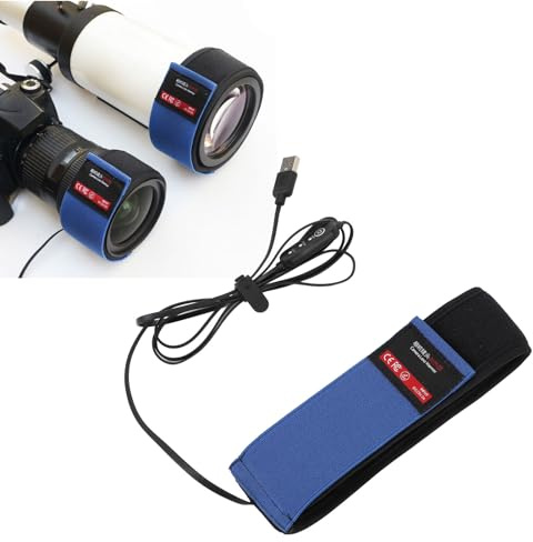USB-Objektivwärmer, Objektivheizung mit 3 Einstellbaren Temperaturen, Tauheizstreifen Verhindert, Nebel und Kondensation für die Astrofotografie mit Teleskopkameras (425mm)