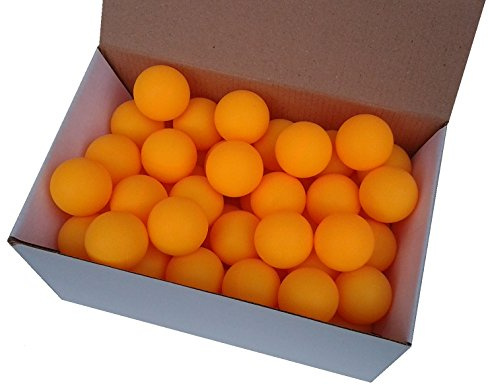 75 Tischtennisbälle 38mm ohne Aufdruck orange stabiles Material