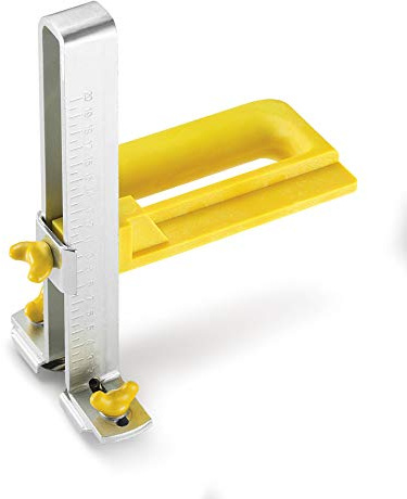 AUSONIA - 59001 STREIFENSCHNEIDER PLATTENSCHNEIDER FÜR GIPSKARTON 17 CM MIT HOLZGRIFF, REGULIERBARE SCHNITTLÄNGE VON 2 BIS 12 CM