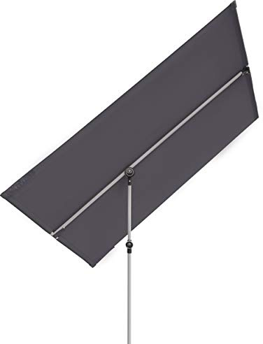 Doppler ACTIVE Balkonblende – Rechteckiger Sonnenschirm ideal für den Balkon –Plus Sichtschutz – 180x130 cm – Anthrazit