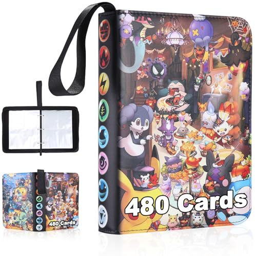 HYSINSE Sammelalbum für Pokemon Karten TCG,MTG 480 Taschen