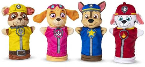 Melissa & Doug PAW Patrol Handpuppen (4 Handpuppen, 4 Karten) 33269 Mehrfarbig
