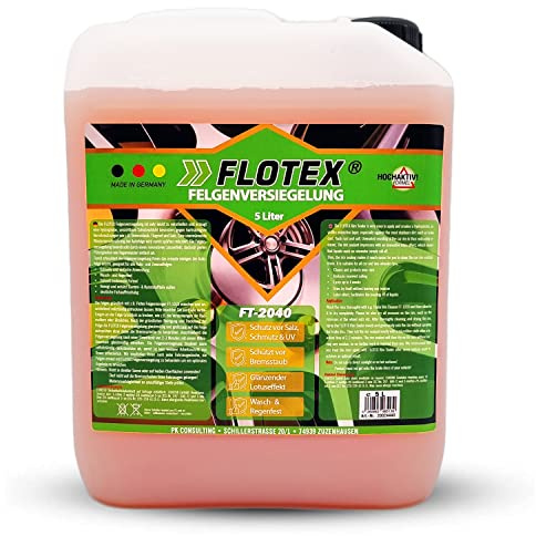FLOTEX® 5L Premium Felgenversiegelung - Für alle Felgen geeignet - Exklusives Felgen-Wachs zur Versiegelung und langanhaltenden Felgenglanz