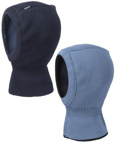 maximo Twotone Kinder Schlupfmütze Mütze Kindermütze Wintermütze Sturmhaube (51 cm - denim-dunkelblau)