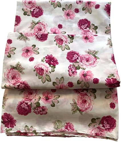 RAMONA LIPPERT® - 3 m Stoff Meterware - 100% Baumwolle - Dekostoff und Bekleidungsstoff - Trachtenstoff - Baumwollstoff zum Nähen mit Blumenprint