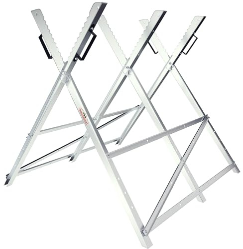 GARDEBRUK® Sägebock Holzsägebock Sägehilfe klappbar 150kg stabil Holzbock Sägegestell Kettensägebock Holzschneidebock Säge Bock Holz verzinkt Metall
