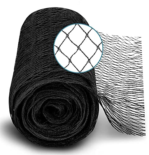 Xcelenze - 2x5m Teichnetz feinmaschig (18x18mm) robust, witterungs- & UV beständig Schwarz | Vogelnetz Vogelschutznetz engmaschig Laubnetz Obstbaumnetz Taubennetz Gartennetz Balkon Netz (2 x 5m)