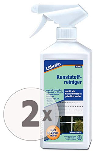 Lithofin Kunststoffreiniger 1 l - entfernt Klebstoffreste ölige & fettige hartnäckige Verschmutzungen/Verunreinigungen